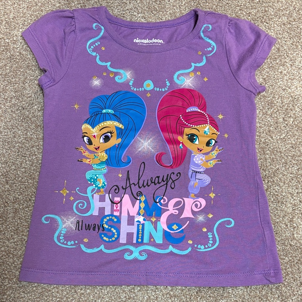Nickelodeon Shimmer & Shine (Size 4T) Purple T-Shirt